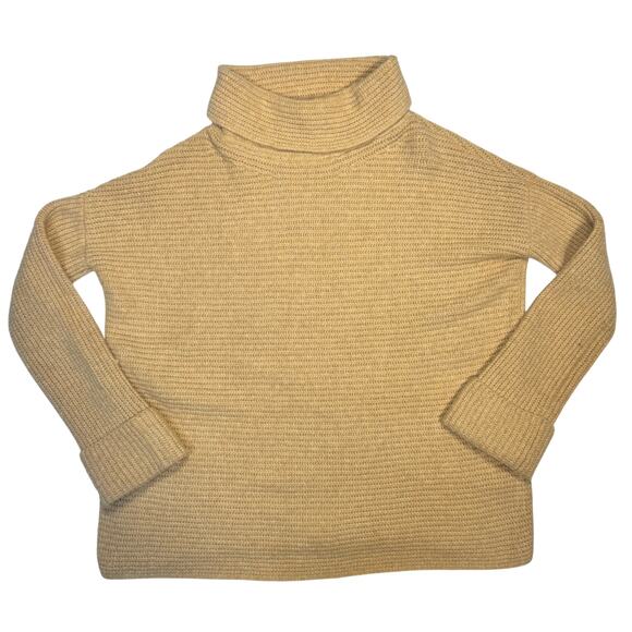 Pilcro Anthropologie Cowl Neck Tunic Sweater Honey Beige Women’s Small Neutral - Picture 3 of 16